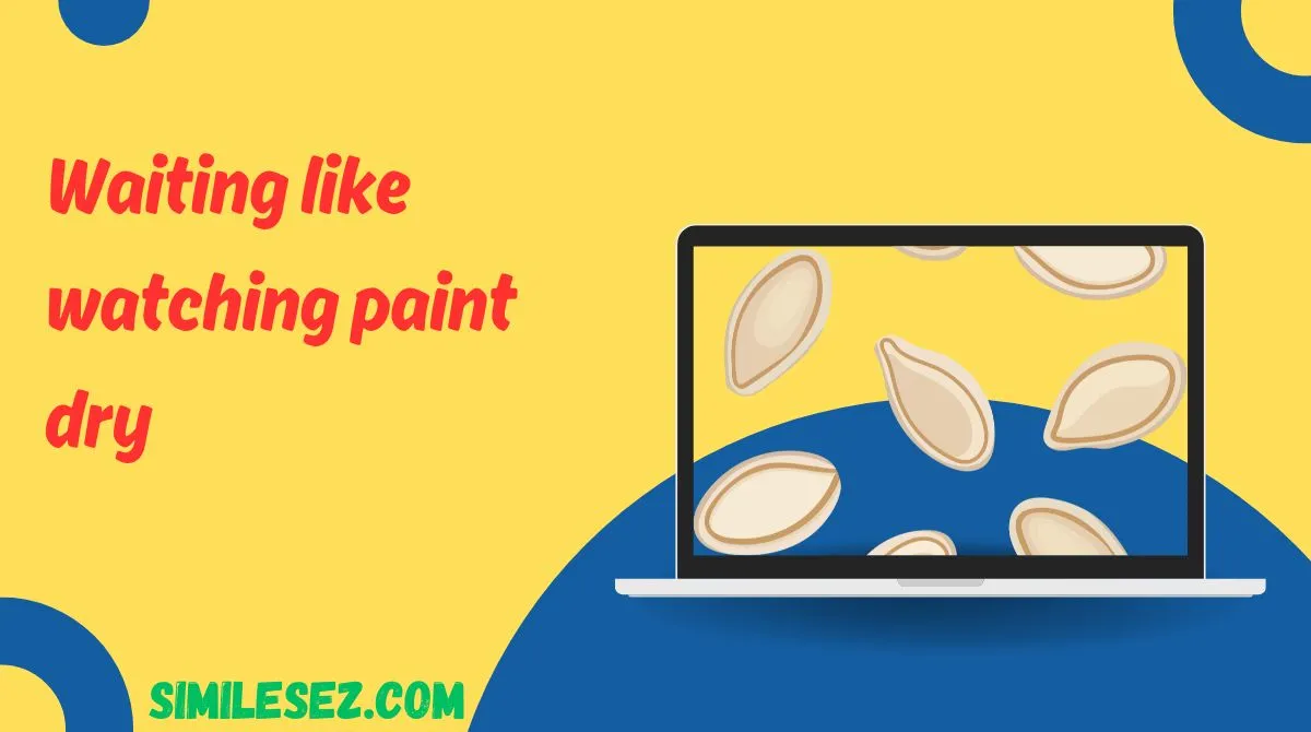 Waiting like watching paint dry