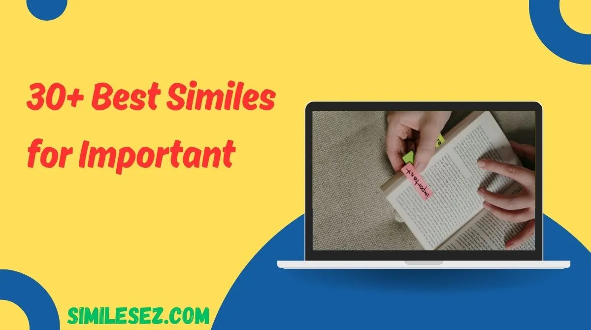30+ Best Similes for Important